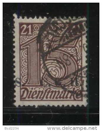 POLAND HAUTE SILESIE PLEBISCITE UPPER SILESIA 1920 OFFICIAL STAMPS 1ST CGHS OVERPRINT SERIES 15PF BROWN SPLIT - Oblitérés