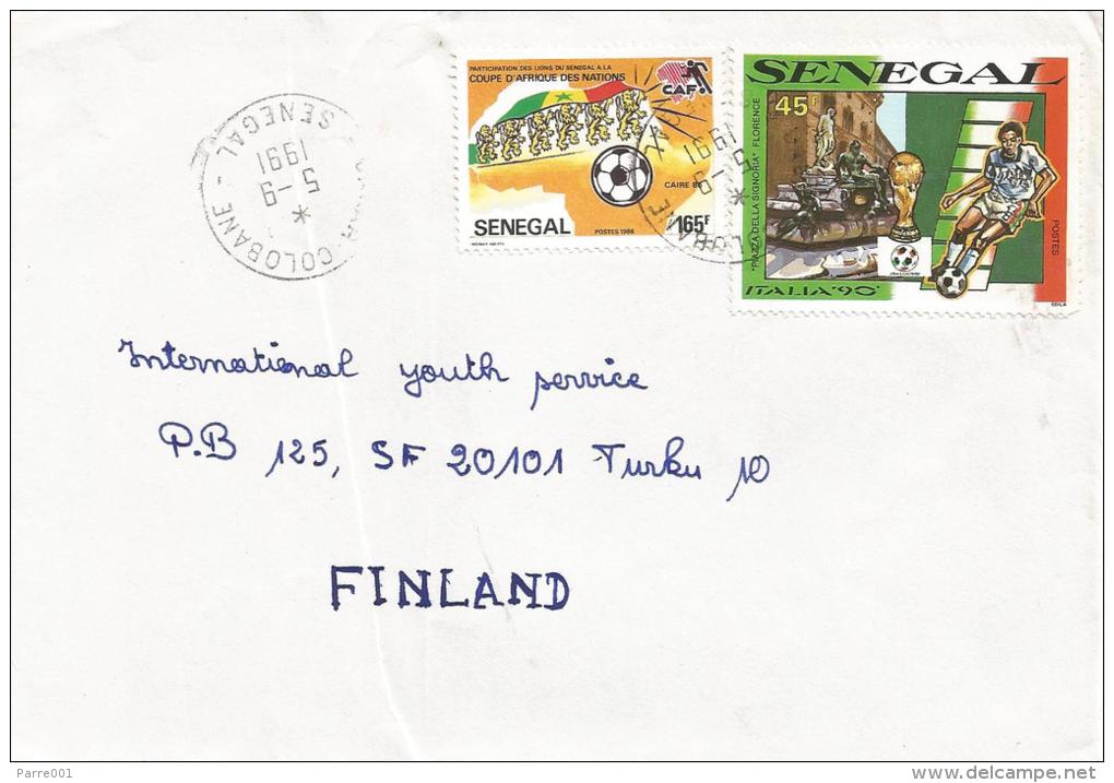 Senegal 1991 Dakar Lions African Nations Cup Cairo Football Soccer 165f World Cup Italy Cover - 1990 – Italy