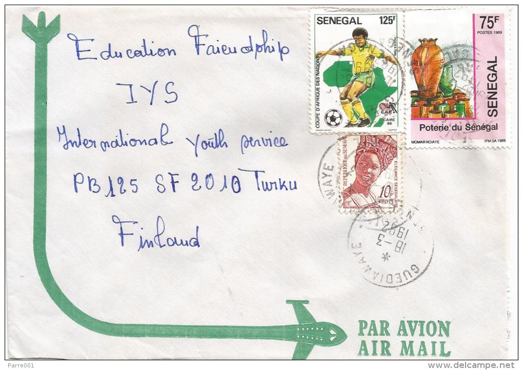 Senegal 1992 Guadiawaya African Nations Cup Cairo Football Soccer 125f Pottery Cover - Senegal (1960-...)