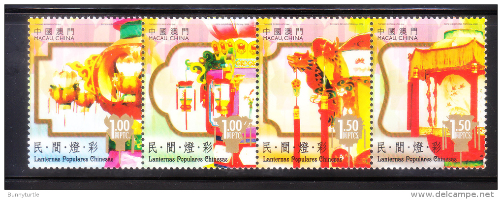 Macao Macau 2006 Lanterns Strip MNH - Ungebraucht