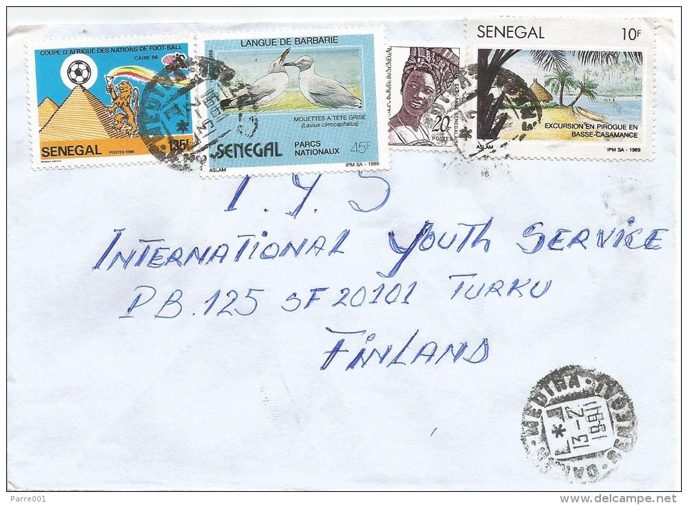 Senegal 1991 Dakar Lavius African Nations Cup Cairo Football Soccer 135f Cover - Senegal (1960-...)