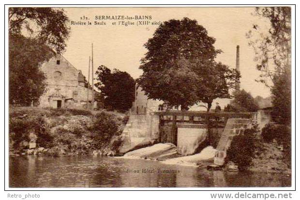 Sermaize Les Bains - Rivière La Saulx Et L'église - Sermaize-les-Bains