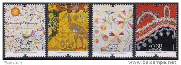 D221) Portugal 2011, Mi 3642-45 **: Traditionelle Bordüren, Handarbeit, Stickerei - Unused Stamps