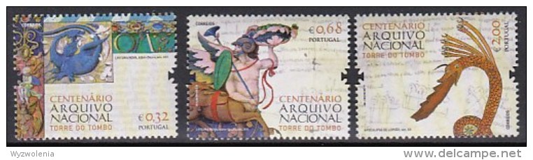 D209) Portugal 2011 Mi 3654-56, Nationalarchiv, Historische Buchmalereien Buch Malerei Kunst - Ungebraucht
