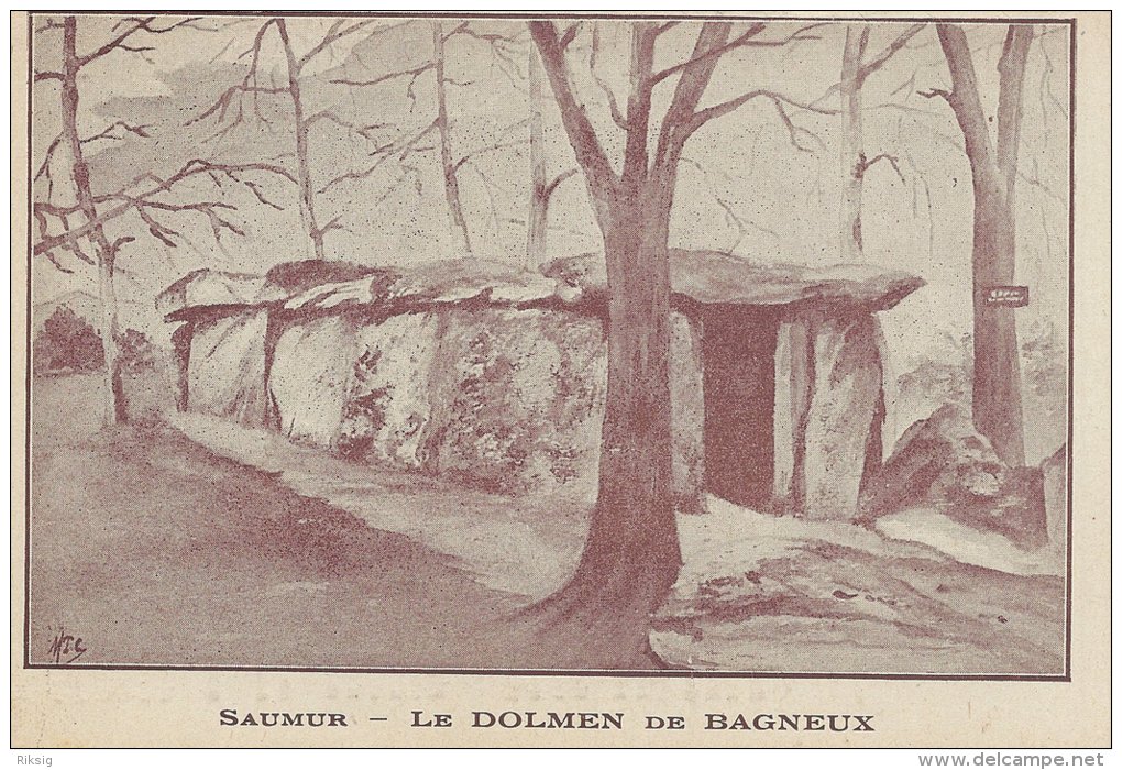 Saumur  -  Le Dolmen De Bagneux   -  S-375 - Dolmen & Menhirs