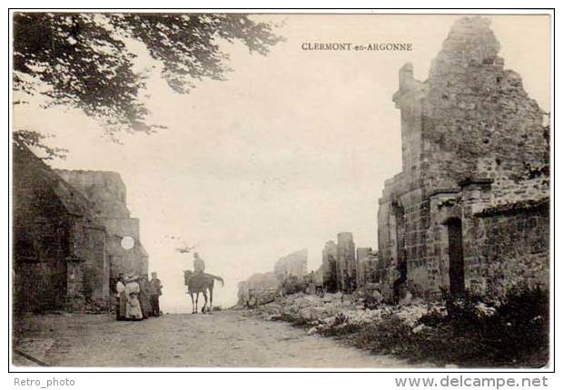 Clermont En Argonne (tampon Trésor Et Postes 1915 - 7) - Clermont En Argonne