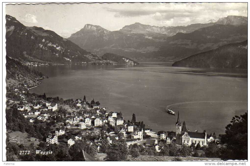 1230 Postal Weggis  1947 Suiza - Brieven En Documenten