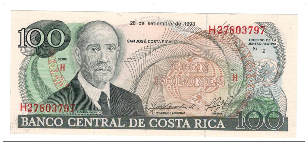 Costa Rica 100 Colones, 1993. UNC. - Costa Rica