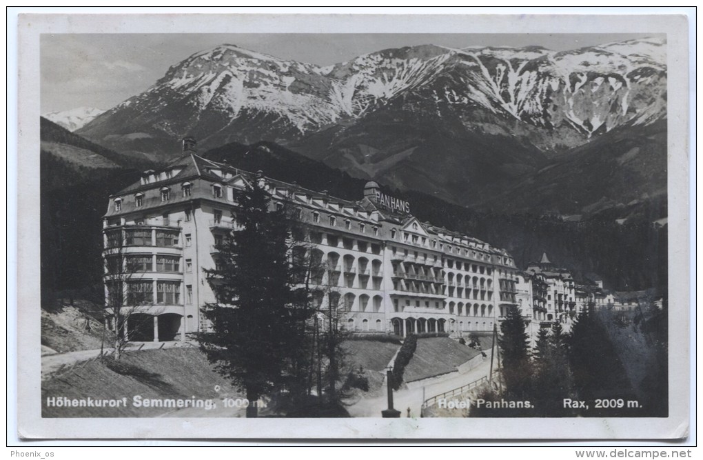 Austria - SEMMERING, Hotel Panhans,1936. - Semmering