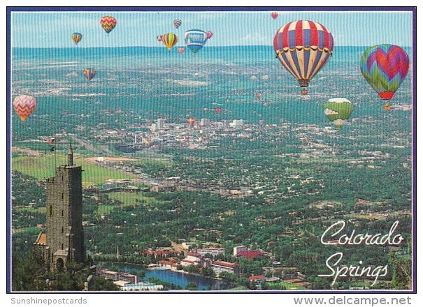 Balloons Over Colorado Springs Colorado 1989 - Colorado Springs