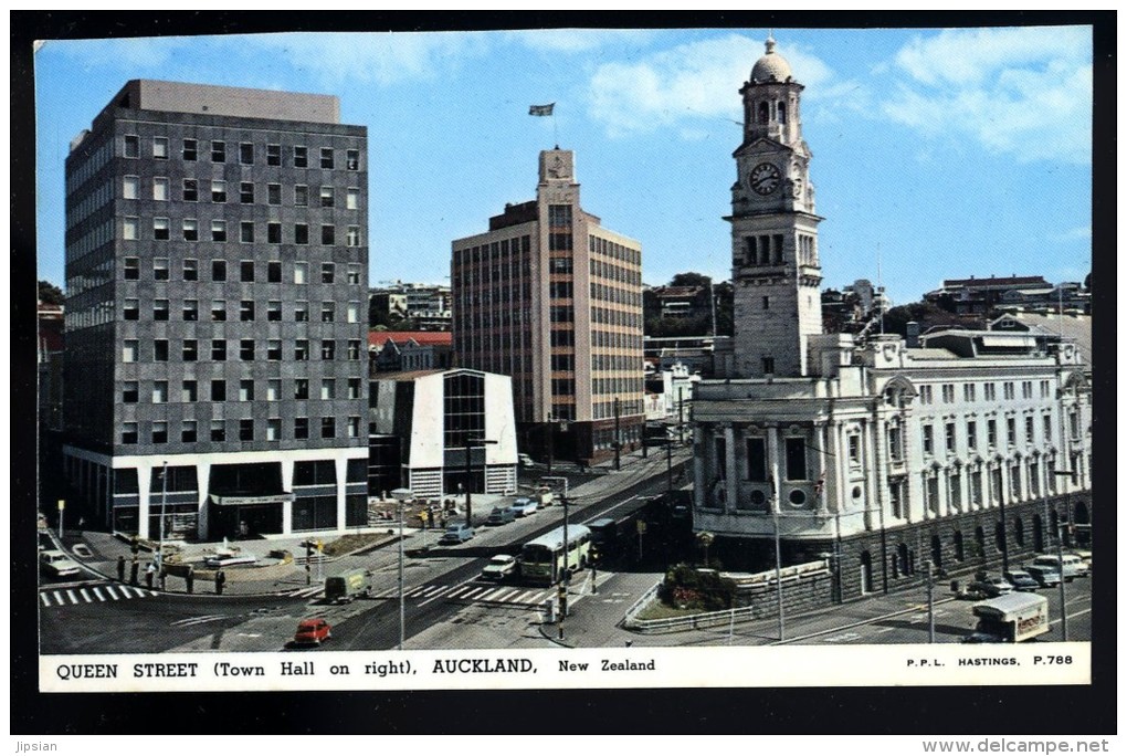 Cpa De Nouvelle Zélande Auckland Queen Street -- Town Hall On Right  ..  New Zealand      ROSC18 - Nouvelle-Zélande