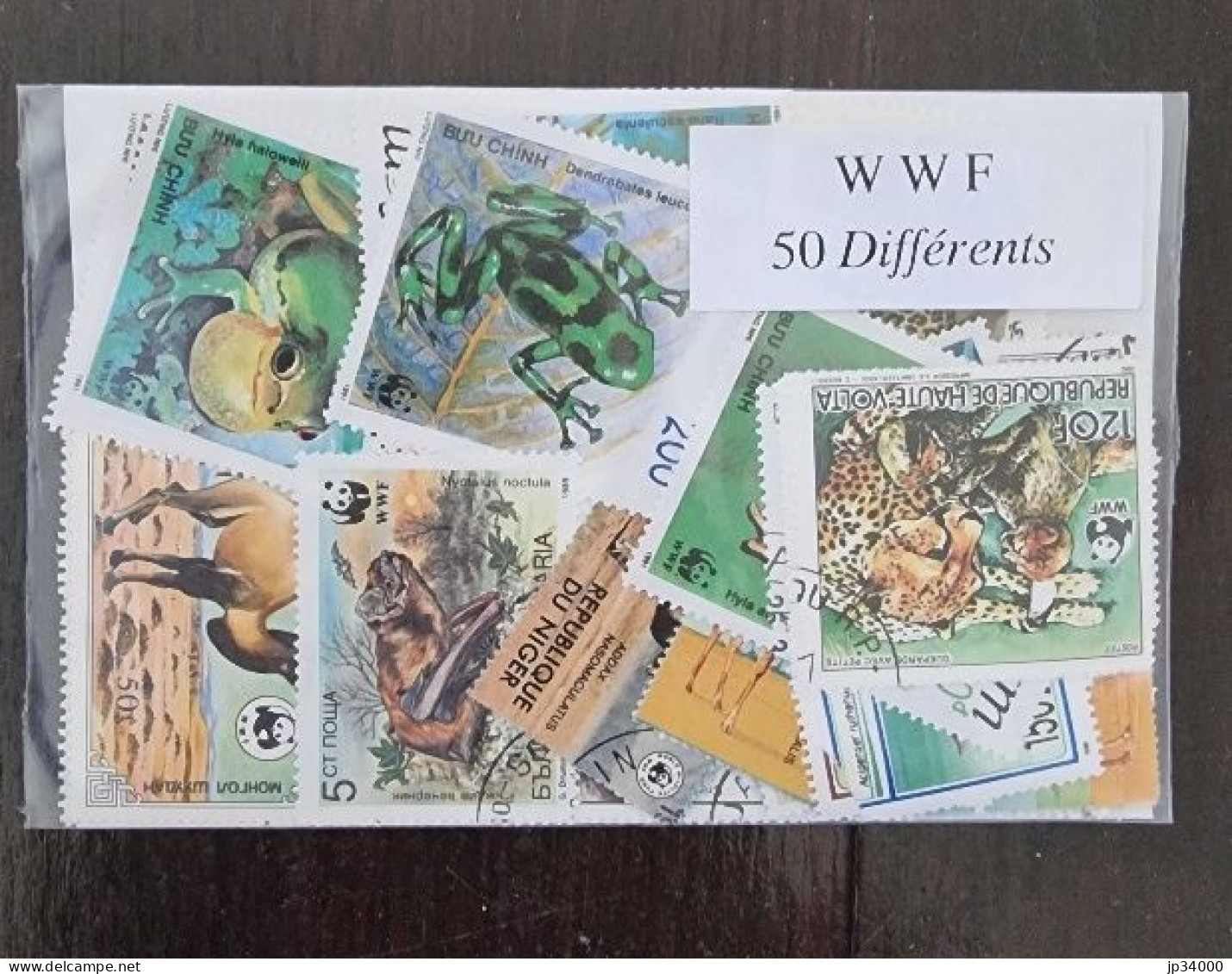 WWF Lot De 50 Timbres Tous Differents. Satisfaction Assurée - Autres & Non Classés