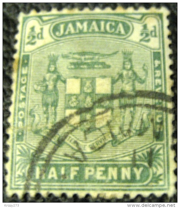 Jamaica 1905 Coat Of Arms 0.5d - Used - Jamaica (...-1961)