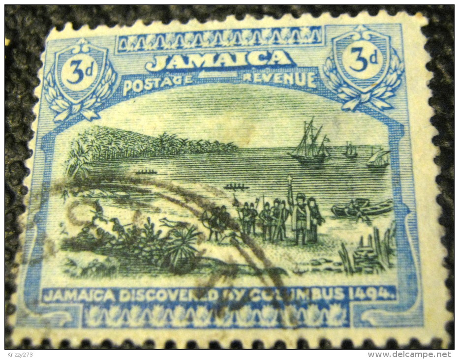 Jamaica 1920 Discovery By Columbus 3d - Used - Jamaïque (...-1961)