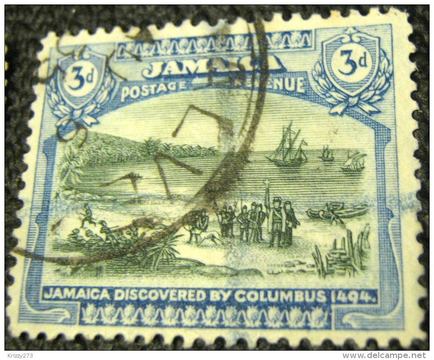 Jamaica 1920 Discovery By Columbus 3d - Used - Jamaïque (...-1961)