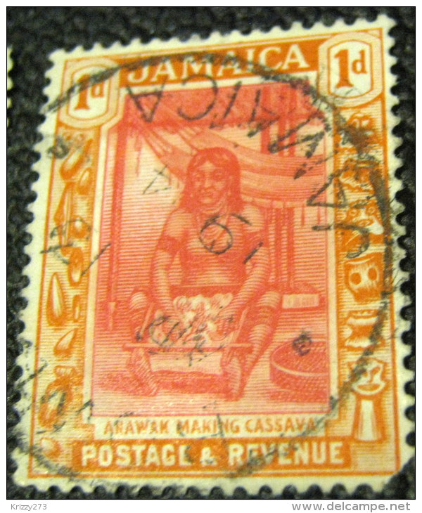 Jamaica 1920 Arawak Making Cassava 1d - Used - Jamaïque (...-1961)