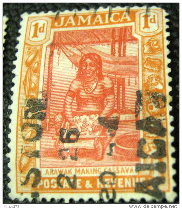 Jamaica 1920 Arawak Making Cassava 1d - Used - Jamaïque (...-1961)