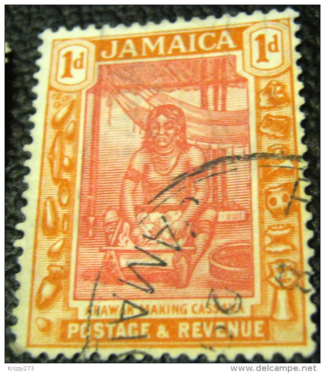 Jamaica 1920 Arawak Making Cassava 1d - Used - Jamaïque (...-1961)