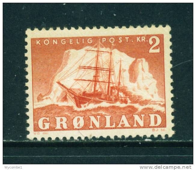 GREENLAND - 1950 Sailing Ship 2k Mounted Mint - Neufs