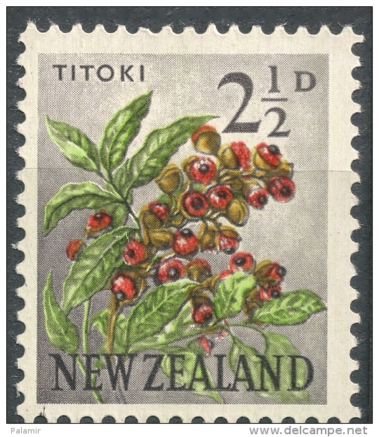 New Zealand 1961  Titoki Flower 2&1/2D  MNH  Scott#336 - Nuevos
