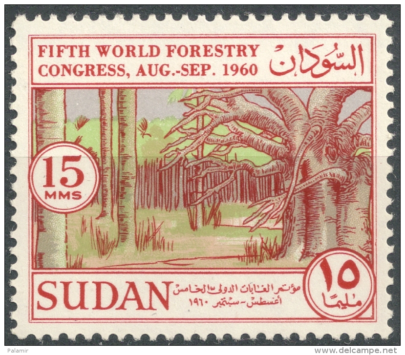 Sudan  1960  5th World Forestry Congress Seattle  15m   MNH  Scott#133 - Sudan (1954-...)