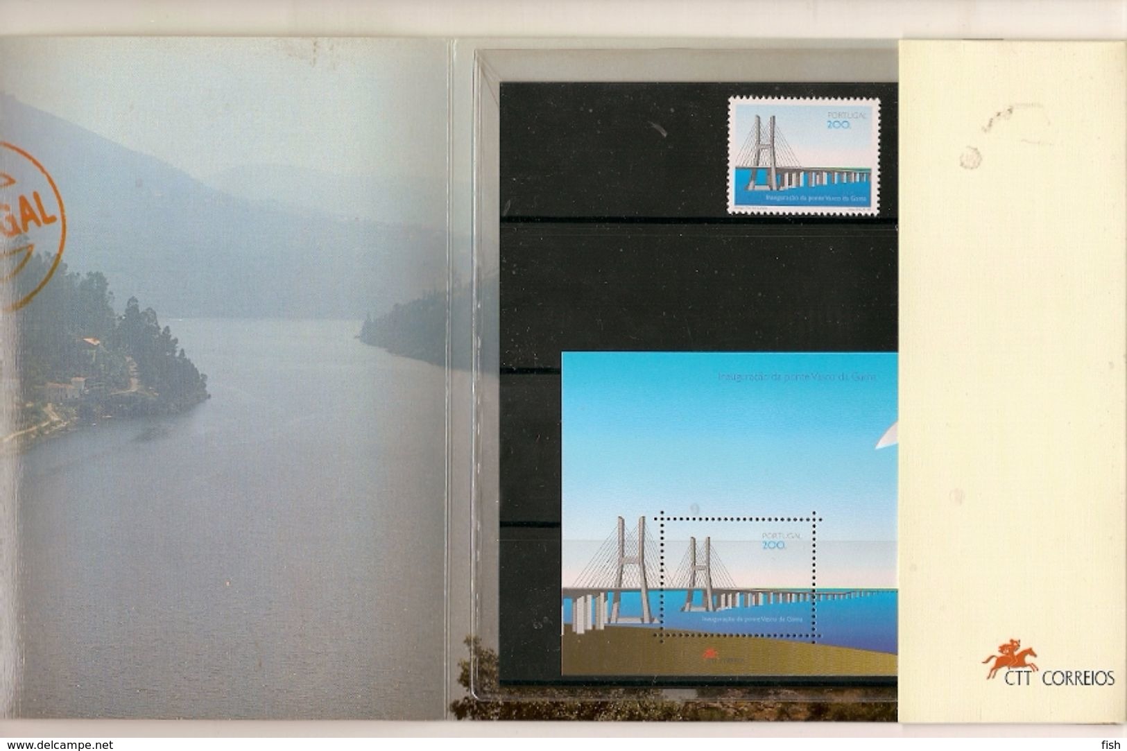 Portugal ** &  Carteira Tudo Em Selos, Inauguração Da Ponte Vasco Da Gama 1998 (976) - Booklets