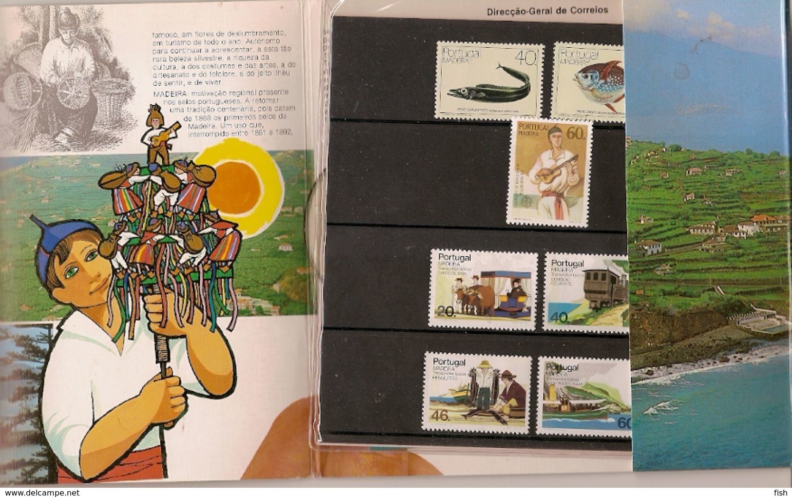 Portugal ** & Carteira Anual Da Madeira, Tudo Em Selos 1985 (877) - Libretti