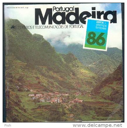 Portugal ** & Carteira Anual, Madeira, Tudo Em Selos 1986 (877) - Libretti