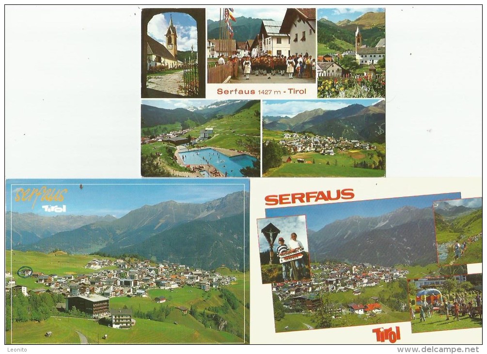 SERFAUS Oberinntal Tirol Landeck 3 Karten - Landeck