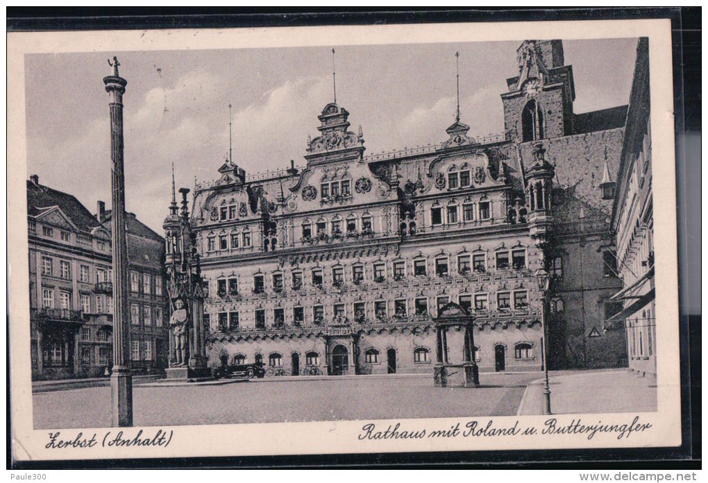 Zerbst - Rathaus Mit Roland Und Butterjungfer - Zerbst