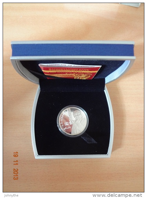 Belarus 2007 Alena Aladava. The 100th Anniversary 10 Rubles Silver Coin UNC With Certificate And Box - Wit-Rusland