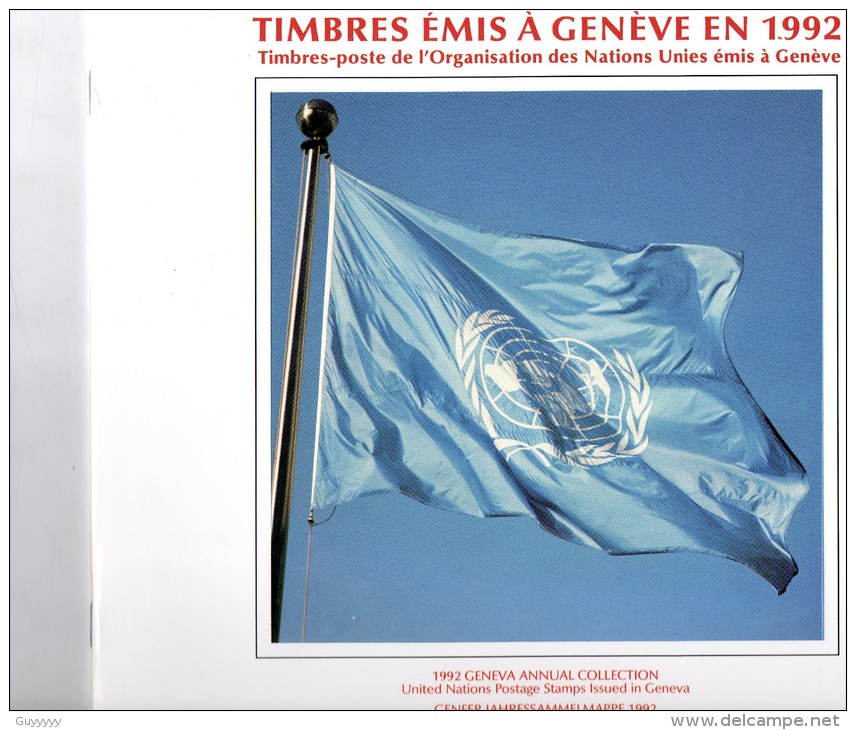 Nations Unies (Genève) - Fascicule De L'Année 1992 - 13 Timbres Neufs ** - Ungebraucht