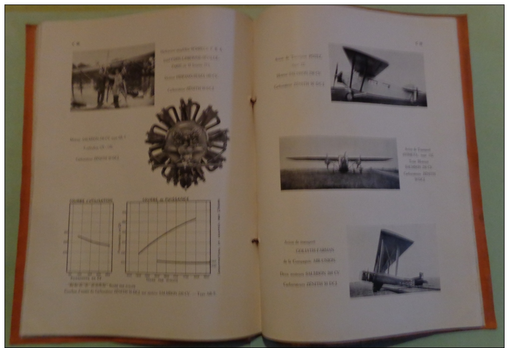 Catalogue Carburateurs Zenith et les moteurs d'aviation - Avions 1928