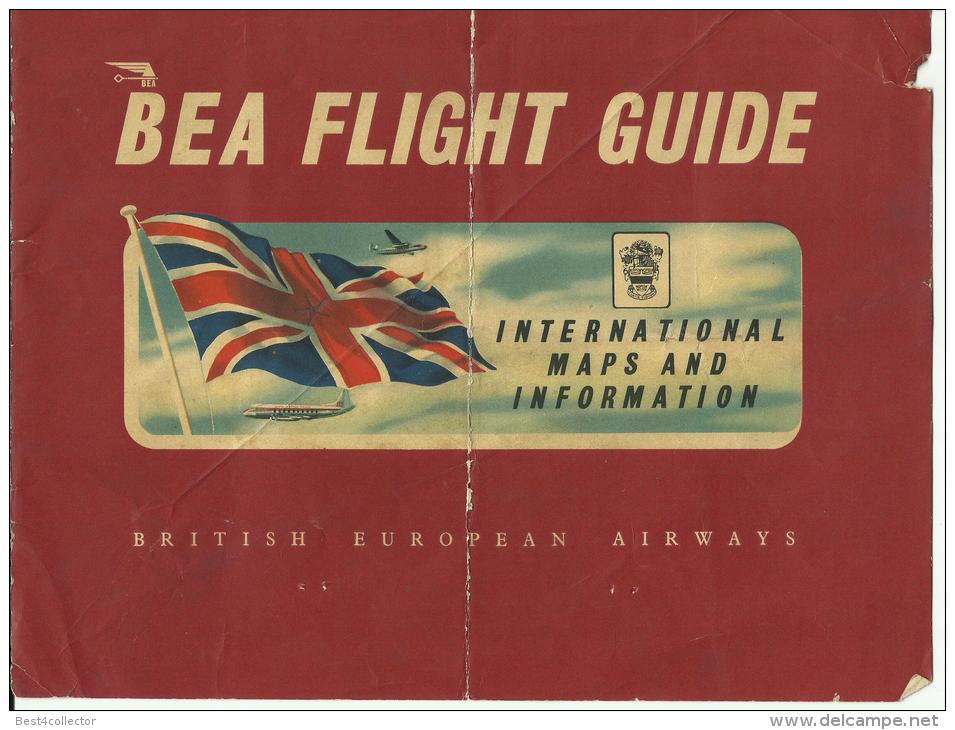 BEA FLIGHT GUIDE, British European Airways - Advertising