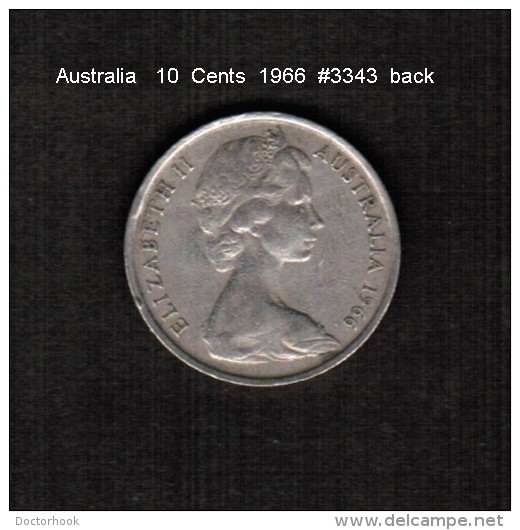 AUSTRALIA    10  CENTS  1966  (KM # 65) - 10 Cents
