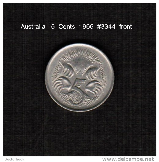 AUSTRALIA    5  CENTS  1966  (KM # 64) - 10 Cents