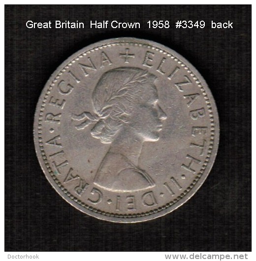 GREAT BRITAIN   HALF CROWN   1958  (KM # 907) - K. 1/2 Crown