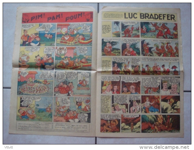 HARDI PRESENTE DONALD (n° 29, Dimanche 5 Octobre 1947) : Tarzan, Pim! Pam! Poum!, Luc Bradefer, Guy L' Eclair, Mandrake - Autre Magazines