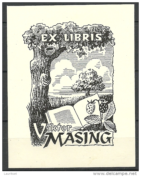 Estland Estonia Estonie Ex Libris VIKTOR MASING - Ex-libris