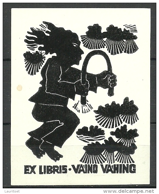 Estland Estonia Estonie Ex Libris VÄINO VAHING - Exlibris