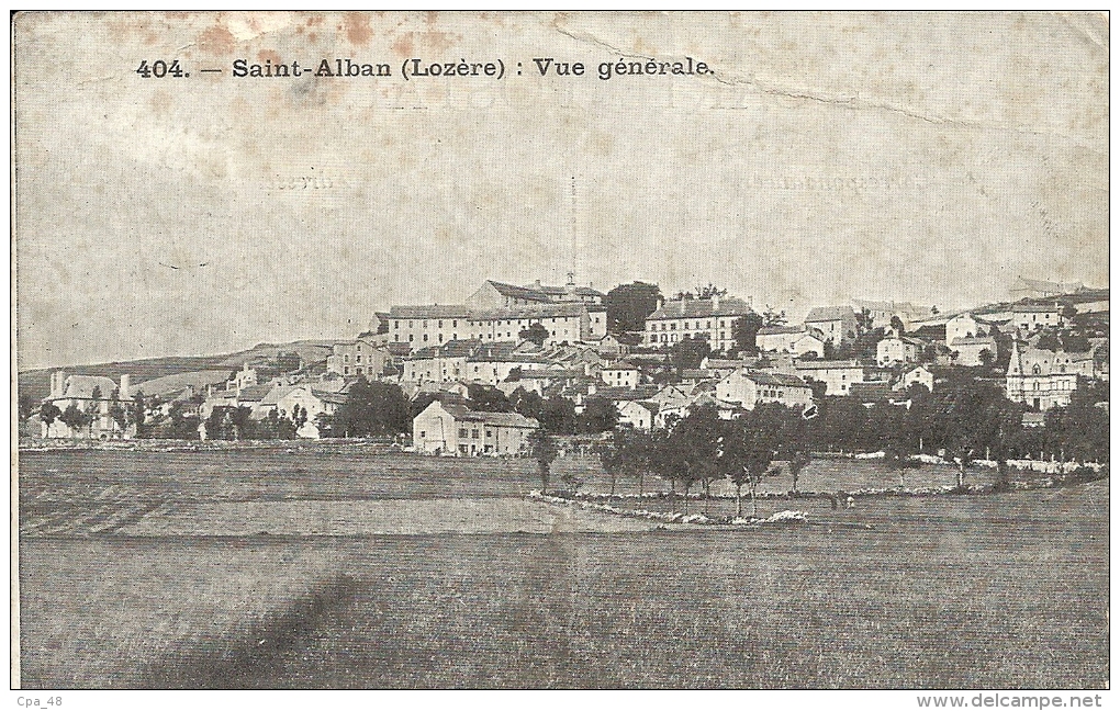 Lozere : St Alban, Vue Generale - Saint Alban Sur Limagnole