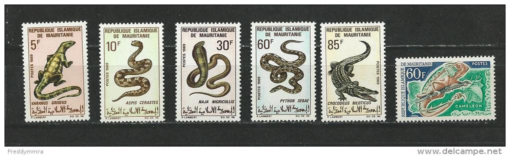 Mauritanie: 176 + 263/ 267 **   Reptiles - Autres & Non Classés