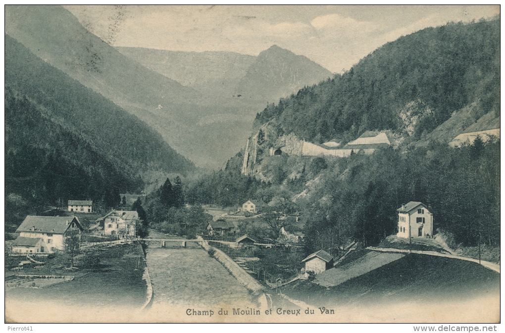 SUISSE - CHAMP DU MOULIN ET CREUX DU VAN - Cham