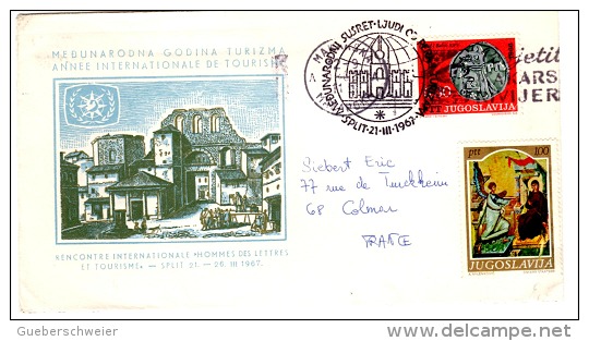 TOUR-L3 - YOUGOSLAVIE - FDC Année Internationale Du Tourisme 1968 - FDC