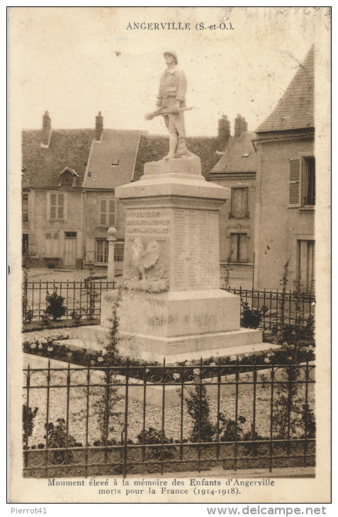 ANGERVILLE - Monument Aux Morts 1914-18 - Angerville