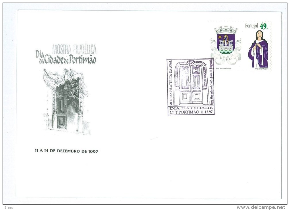 Portugal - Porta Manuelina - Door - Junta De Freguesia - City Day - Portimão - Faro Coat Of Arms Stamp - Other & Unclassified