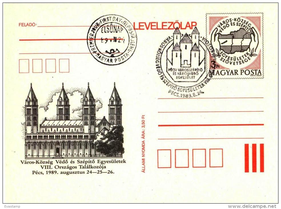 HUNGARY - 1989.Postal Stationery - Convention Of Union Of The City Preservatory Clubs FDC!!! - Entiers Postaux