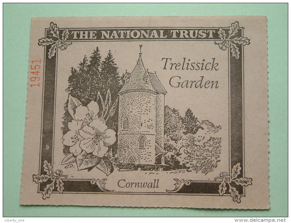 TRELISSICK GARDEN Cornwall - The National Trust N° 19451 Membership ! - Andere & Zonder Classificatie