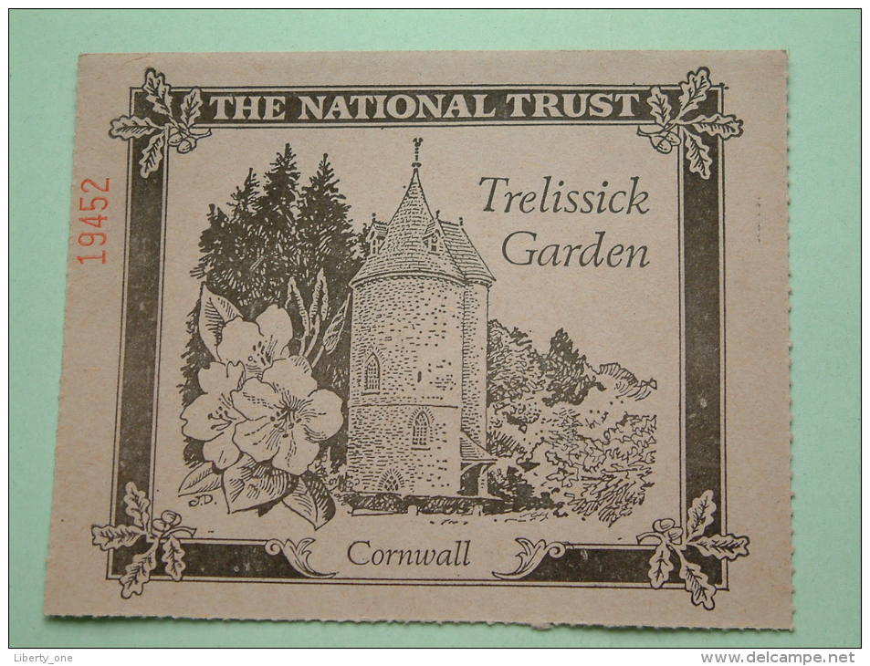 TRELISSICK GARDEN Cornwall - The National Trust N° 19452 Membership ! - Andere & Zonder Classificatie