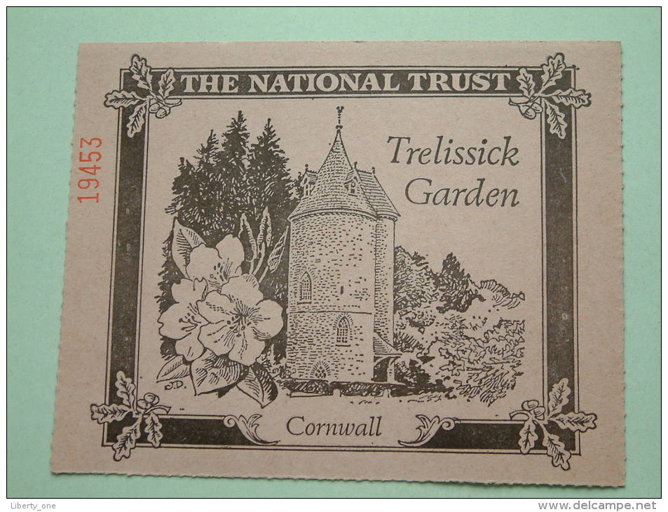 TRELISSICK GARDEN Cornwall - The National Trust N° 19453 Membership ! - Autres & Non Classés